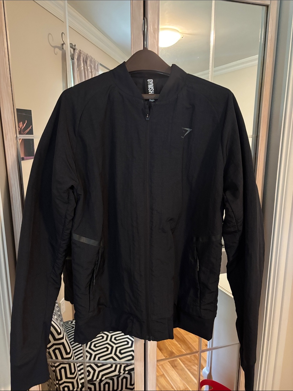 Gymshark Black Lightweight Jacket with Subtle Logo